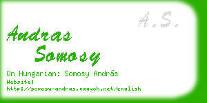 andras somosy business card