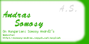 andras somosy business card